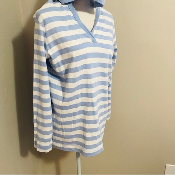 Lands End Striped Hoodie - Picture 3 of 6